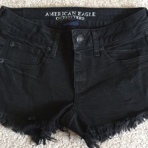 Super Low Shortie Black Super Stretch Shorts